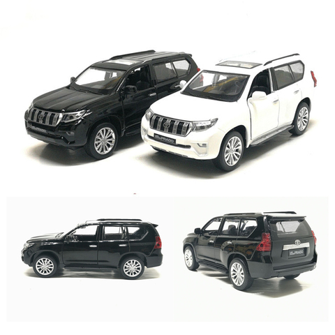 Alta simitación 1:32 TOYOTA LAND CRUISER PRADO aleación Metal coche modelo juguetes con Pull Back para niños regalos de cumpleaños envío gratis ► Foto 1/6