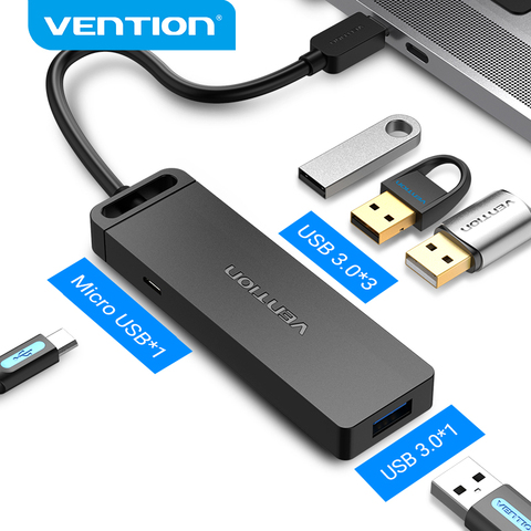 Vention USB C 3,1 tipo C para USB 3,0 Multi adaptador USB con Micro USB puerto de carga para Xiaomi MacBook Huawei OTG tipo C ► Foto 1/6