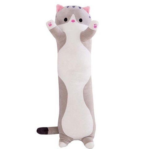 Cojín de gato de felpa Mono para niños, peluche suave, almohadas hasta la rodilla, juguetes largos de felpa para dormir, regalo para novia ► Foto 1/6