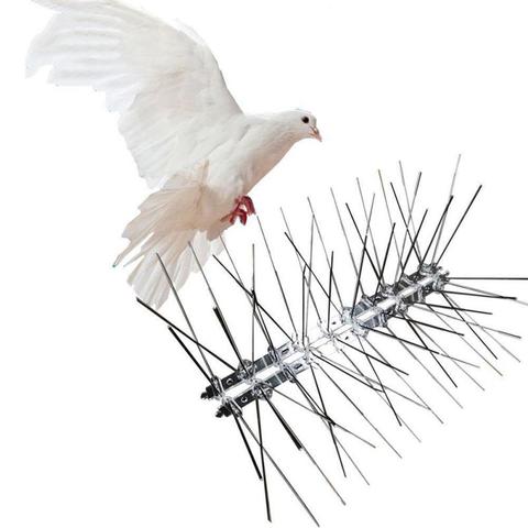 Repelente de aves de acero inoxidable, herramienta disuasoria para aves, palomas, búho, cerca pequeña ► Foto 1/6