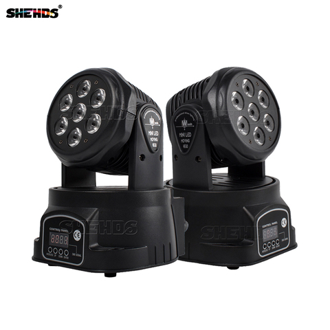 LED de 7x12W RGBW iluminación con cabezal móvil para escenario avanzada luces led dj lavar mini 14 canales rgbw quad con la avanzada 14 canales ► Foto 1/6