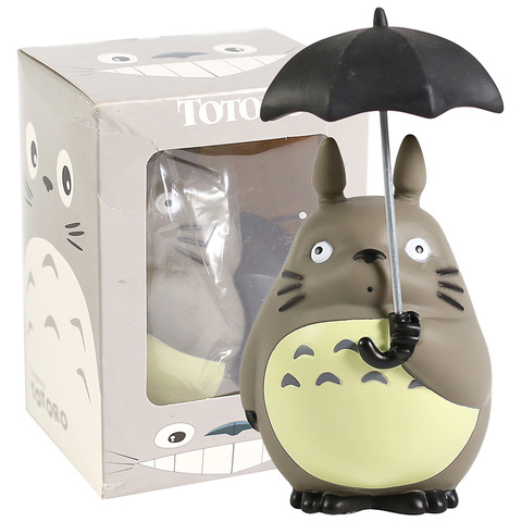 Miyazaki Hayao mi vecino Totoro con paraguas, figura de PVC, juguete de modelos coleccionables ► Foto 1/6
