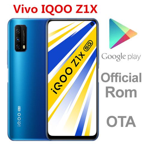 DHL entrega rápida Vivo IQOO Z1X 5G teléfono móvil huella dactilar identificación facial 6,57 