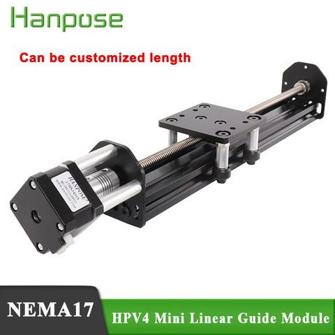 Nuevo Openbuilds Mini V actuador lineal Módulo lineal con 42 motor NEMA17 17hs3401 motor paso a paso para Reprap 3D impresora ► Foto 1/6