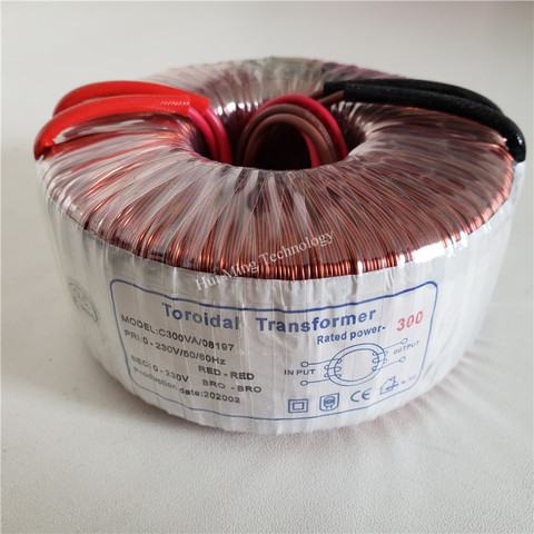 Transformador Toroidal 230V 1.3A 300VA 230V cobre transformador de aislamiento personalizado para amplificador 230V a 230V transformador de corriente alterna ► Foto 1/3