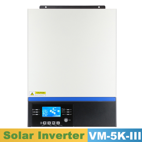 PowMr-inversor Solar de onda sinusoidal pura 5KVA, Panel de entrada máxima de 500VAC y carga de CA, controlador MPPT 80A con USB, Bluetooth, Control LCD ► Foto 1/6