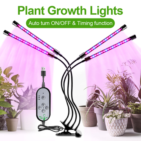 Led crecer luz USB Phyto crecer lámpara de la tienda de espectro completo Fitolampy PARA INTERIOR PLANTAS semillas flor interior Fitolamp protector de cultivo ► Foto 1/6