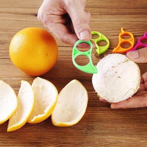 Uds Mini pelador naranja cítricos rápido frutas cuchillo seguro Durable portátil cortador de frutas peladores cocina Gadgets ► Foto 1/6