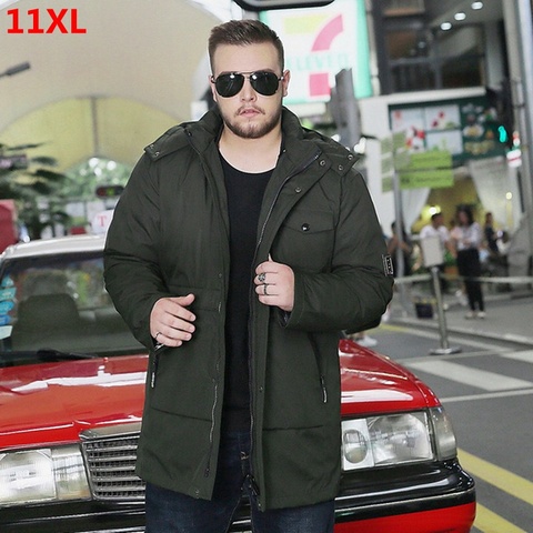 Chaqueta de plumón de talla grande para hombre, ropa de invierno de talla grande 9XL, extragrande, gruesa, mediana edad, 11XL ► Foto 1/5