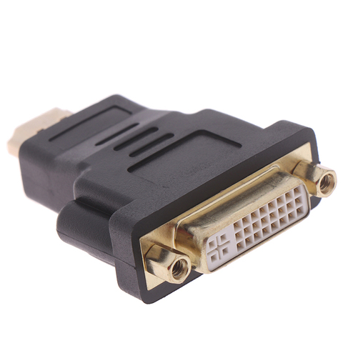 Adaptador convertidor compatible con DVI a HDMI, compatible con Macho a DVI 24 + 5 hembra, adaptador 1080, monitor de proyector PHDTV ► Foto 1/6