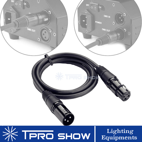 Cabeza Cable Dmx 1 - 15 metros 3 Pin XLR conectores 512 Transferencia de señal inalámbrico controlador LED Par maquina de humo para DJ Luz ► Foto 1/6