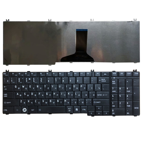 Ruso teclado del ordenador portátil para Toshiba Satellite L655 L655D C655 C655D C660 C660D C650D L650 C670 L650D L755. Teclado negro ► Foto 1/5