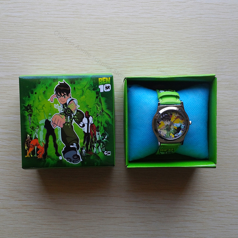 Ben 10-reloj con figuras de Anime para niños, pulsera de cuarzo de Color con caja aleatoria, juguetes de moda para niños, regalos de cumpleaños ► Foto 1/6