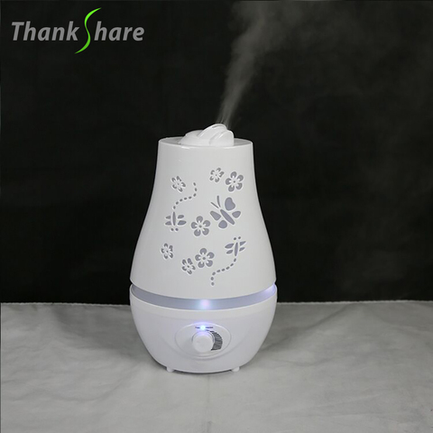 THANKSHARE-humidificador de aire, difusor de Aroma LED de 7 colores con aceite esencial tallado, fabricante de niebla de 2.2L para el hogar, la Oficina, habitación de bebé ► Foto 1/6