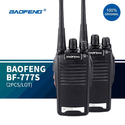 2 unids/lote Original de BAOFENG BF-777S inalámbrica walkie talkie de mano talkie similares como baofeng 888 16chs radios uhf ► Foto 1/6