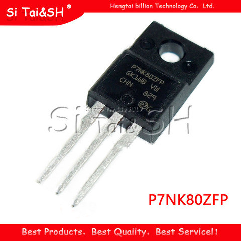 5pcs STP7NK80ZFP TO-220F P7NK80ZFP-220 STP7NK80 7A 800V 7NK80 TO-220F nuevo original ► Foto 1/1