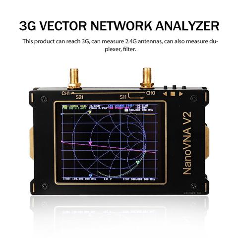 Analizador de red vectorial 3G, pantalla grande de 3,2 