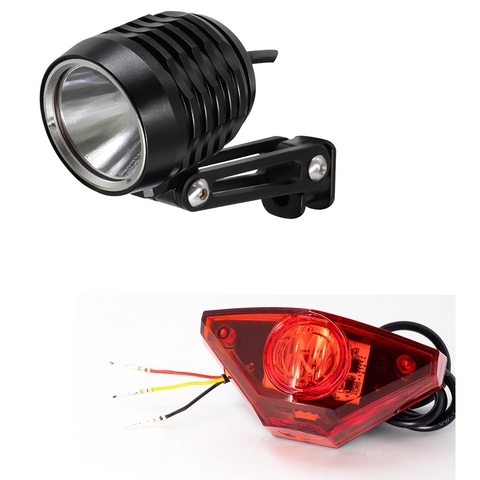 Luz LED para bicicleta eléctrica, 6V, 12V, para Bafang BBS02, BBSHD, faro central de bicicleta eléctrica de 2,4 W con carcasa de aluminio CNC ► Foto 1/6