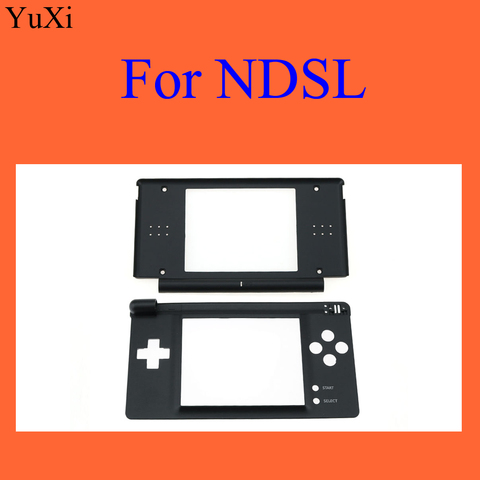 YuXi-Marco de pantalla LCD superior/inferior de plástico negro para NDSL Game DS Lite, carcasa de pantalla de reemplazo ► Foto 1/3