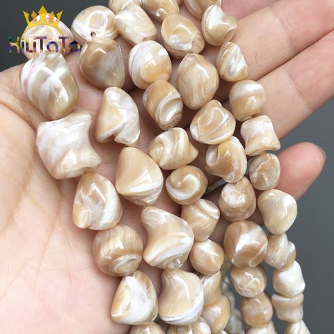 Natural Trochus Shell Irregular perlas para joyería de las mujeres DIY pulsera oído collar con dijes de tachuelas accesorios 15 ''hilos 7-16mm ► Foto 1/6