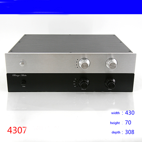 KYYSLB-Amplificador de caja DIY de 430x70x308MM, funda carcasa de chasis, carcasa de Audio en casa, chasis de aluminio 4307 pre-nivel ► Foto 1/5