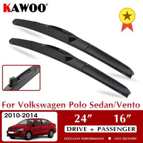 KAWOO limpiaparabrisas para Volkswagen Polo Sedan/Vento 24 