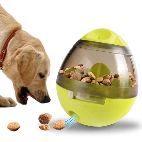 Juguetes interactivos para perros dispensador de comida lento IQ Treat Ball, juguetes para mascotas inteligentes, juego de entrenamiento, bolas, suministros para mascotas ► Foto 1/6