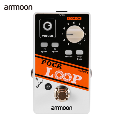 Ammoon POCK bucle Looper Pedal de efectos de guitarra 11 Loopers Pedal de guitarra eléctrica Bypass verdadero para accesorios de guitarra ► Foto 1/6