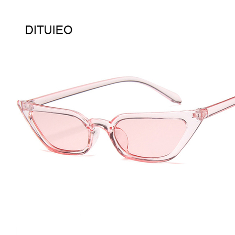 Nuevo Cateye Vintage rojo rosa gafas de sol mujer marca diseñador Retro puntos gafas de sol superestrella femenina dama de ojo de gato ► Foto 1/6
