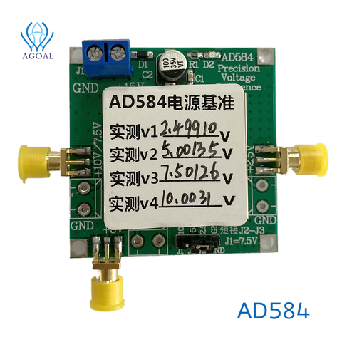 Fuente de referencia de voltaje AD584, 2,5 V/5V/7,5 V/10V, alta precisión para calibración de voltímetro, referencia ADC, DAC ► Foto 1/6