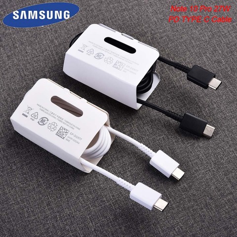 Samsung Galaxy S20 Plus Nota 10 Pro Cable de tipo C USB3.0 25W PD USB tipo-C-tipo-C rápido Cable de cargador para Note10 S20 Ultra 1M ► Foto 1/6