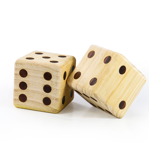 Dados digitales de madera grandes de 9CM y 6 lados o cubos de punta, dados para exteriores, juegos de fiesta, juegos DIY familiar, juguetes con grabado de chico ► Foto 1/6