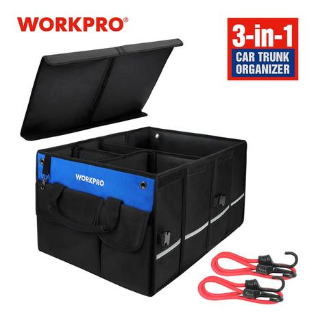 WORKPRO-caja de almacenamiento para coche, organizador de herramientas plegable resistente al agua, bolsa de maletero de estilo multifunción ► Foto 1/6