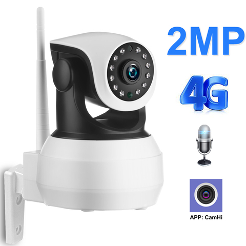 Cámara Wifi 4G 3G tarjeta Sim 1080P 720P HD red de vídeo cámara IP inalámbrica GSM seguridad bebé vigilancia Cámara APP Control ► Foto 1/6