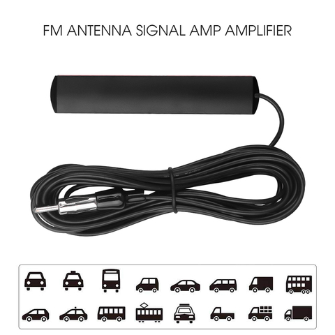 Amplificador de señal de Radio oculta para coche, antena de 5 metros de longitud, estéreo electrónica, FM, aérea ► Foto 1/6