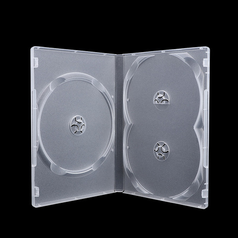 Cuadrado Ltra Thin Single 3 Disc Clear reemplazo casos para Blu-Ray DVD películas soporte CD caja disco caja ► Foto 1/6
