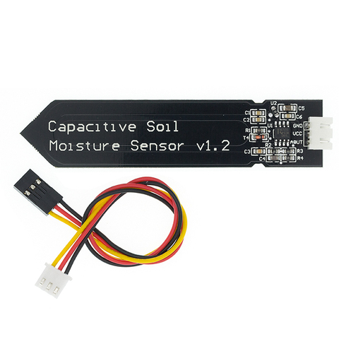 Sensor capacitivo de humedad del suelo Cable de amplio voltaje resistente a la corrosión para Sensor capacitivo analógico de humedad del suelo V1.2 ► Foto 1/6