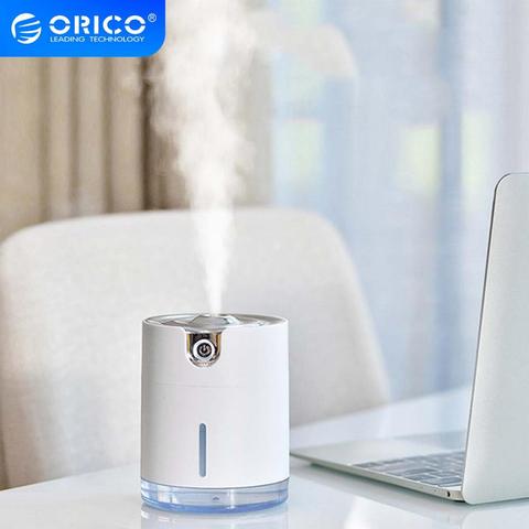 ORICO-humidificador de aire ultrasónico USB, difusor de aceites esenciales para hogar, oficina, coche, nebulizador de Luz suave, generador de niebla USB, 300ML ► Foto 1/6