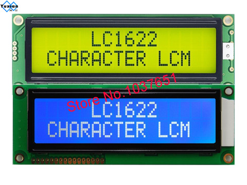 Módulo de pantalla lcd, 1602, 1602G, 16x2, gran personaje, azul, verde, LC1622, en lugar de SBS01602A0, HD44780, buena calidad ► Foto 1/1