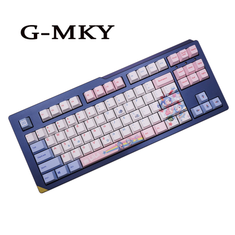 Teclas G-MKY BILIBILI 108 con sublimación de colores, teclas gruesas PBT, interruptores MX, Teclado mecánico ► Foto 1/6