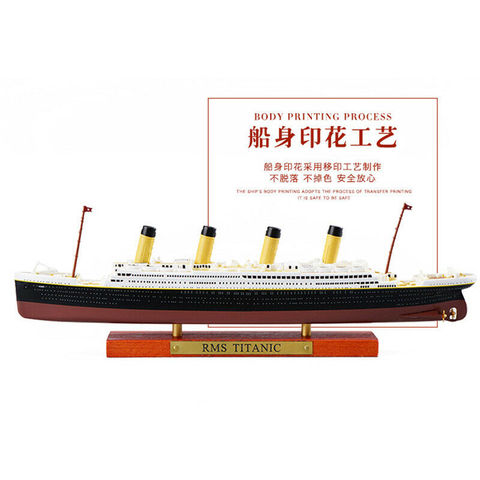 Barco de juguete coleccionable, TITANIC, lusiscania, maurescania, NORMANDIE, británico, Francia, modelo de crucero Olímpico, Atlas, escala 1:1250 ► Foto 1/5