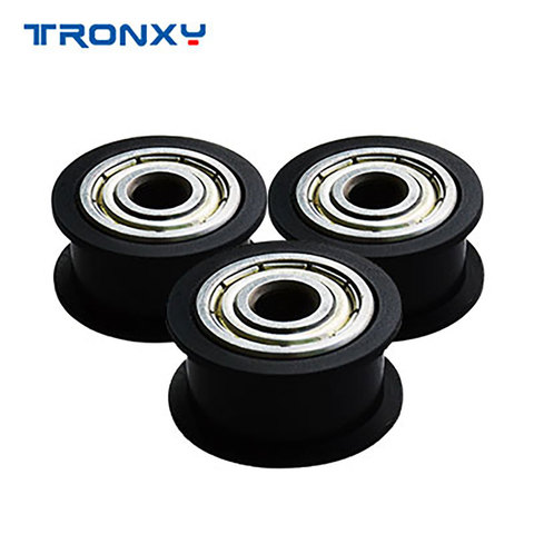 Tronxy-Rueda de polea para impresora 3D, Riel de Perfil de plástico, polea para impresoras 3D, accesorios, 5 unids/lote ► Foto 1/6