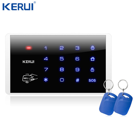 Kerui K16 RFID inalámbrico teclado táctil Wifi PSTN GSM Hogar Casa sistema de alarma sistema de seguridad, 433MHz ► Foto 1/3