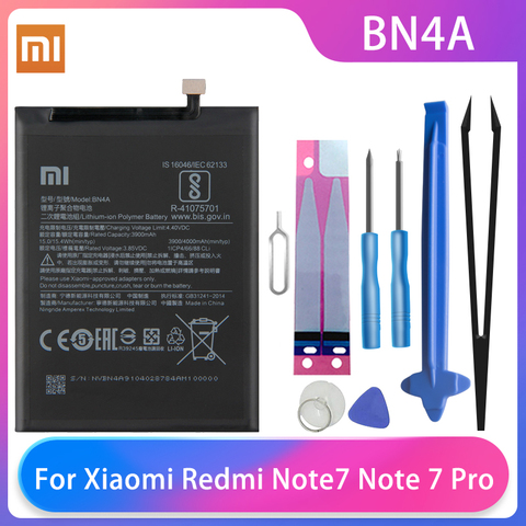 Xiaomi-Batería de teléfono Original Redmi Note 7 Pro, BN4A, 3900mAh, alta capacidad, teléfono XiaoMi, herramientas gratis ► Foto 1/6