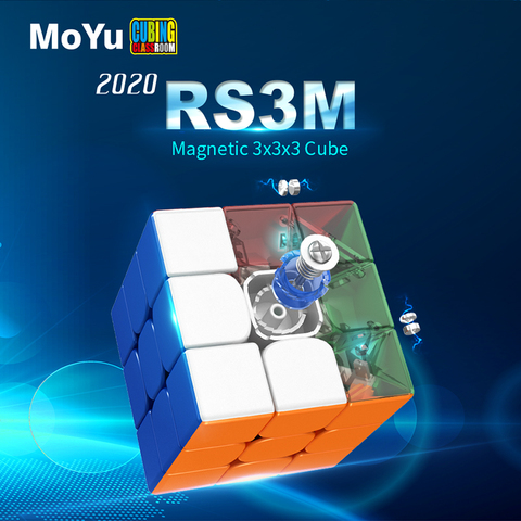 Moyu-cubo mágico magnético RS3M 2022, 3x3x3, MF3RS3M, clase de cubing, RS3 M, imanes, velocidad, cubo RS3M, juguetes para niños ► Foto 1/6