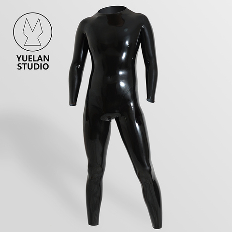 YUELAN STUDIO-catsuit básico de látex para hombre, ropa de látex hecha a medida, ajuste perfecto de alta calidad ► Foto 1/4