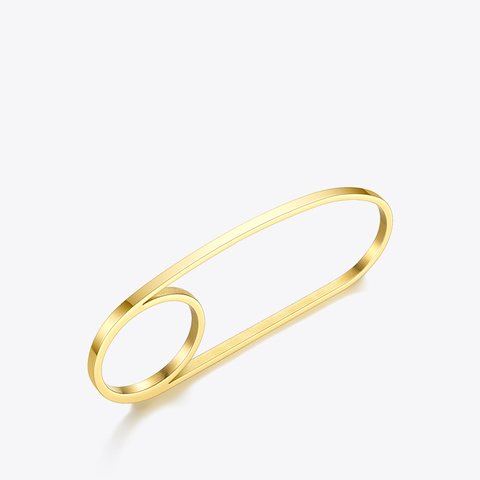 ENFASHION-anillo de acero inoxidable con varios dedos para mujer, joyería minimalista, Color dorado, regalos para amigos, 2022, R204066 ► Foto 1/6