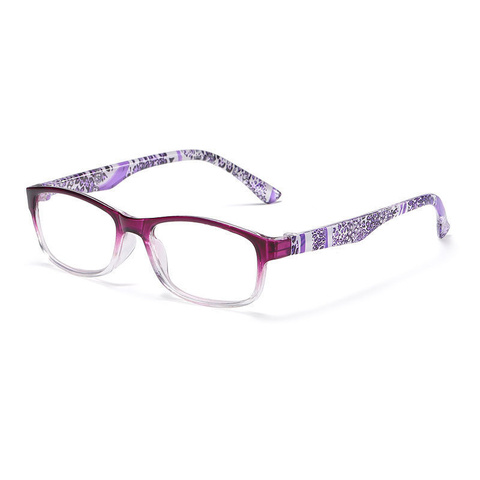 Anteojos para leer transparentes con estampado de flores para mujer, gafas Unisex con protección contra rayos azules + 1,0 + 1,5 + 2,0 + 2,5 + 3,0 + 3,5 + 4,0 + 2022 ► Foto 1/6