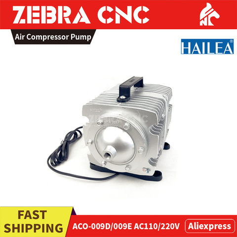 HaiLea-compresor de aire Aco-009D Ac110v Ac220v 135W para acuario, máquina CNC, bomba de soplado de aire, compresor láser Co2 Original Aco009D ► Foto 1/6