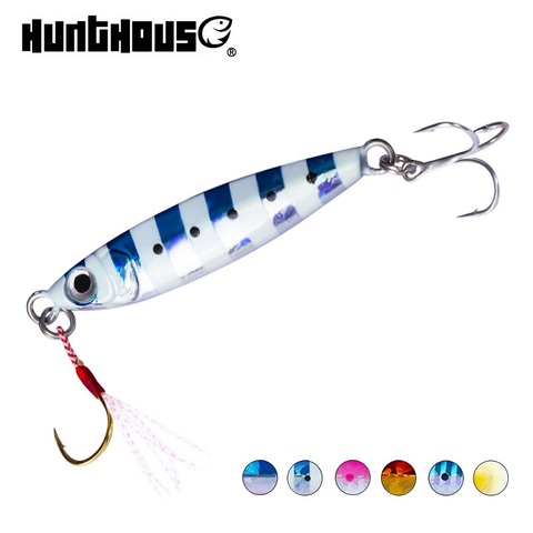 Hunthouse nuevo señuelo 2022 de la plantilla de Metal señuelo de plantilla cuchara 15/25/30/45g costa de cable de Jigging mar señuelo para pesca de lubina ► Foto 1/6